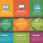 An informative infographic comparing the best budget Usenet providers, featuring their logos, pricing plans, user ratings, and key features, set against a digital background representing online connectivity and data transfer.